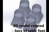 Impresión 3D - reemplazo de pie de mesa