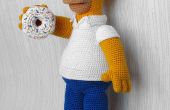 Homer Simpson Crochet juguete