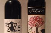 Etiqueta de vino personalizada de San Valentín
