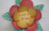Cómo hacer una tarjeta de cumpleaños colorido flor