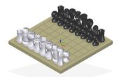 3D juego de ajedrez impreso