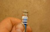 Terminación de Cable de Ethernet CAT5e - hombre