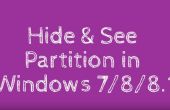 Ocultar y ver la partición en Windows 7/8/8.1