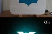 Resplandor en la luz oscura de Batman