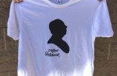 DIY pantalla personalizada impresa camiseta de Alfred Hitchcock