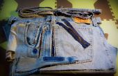 Deconstruir Jeans en tela y pedacitos Utile