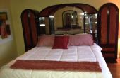 Restauración de conjunto habitación cama roble