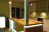 Isla de cocina personalizado con iluminación LED