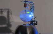 Una esfera levitando gira se ilumina y parpadea con Arduino
