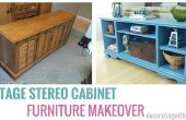 Cómo transformar un armario Stereo Vintage en un impresionante sofá consola mesa