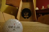 Plegable de cartón mini golf