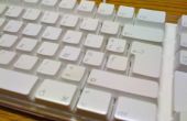¿Lavar el teclado de Apple blanco