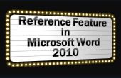 Utilizando la función de referencia en Word 2010