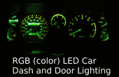 RGB LED coche Dash y la iluminación de la puerta