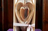 Corazón de San Valentín - plegado libro arte - dentro de un corazón