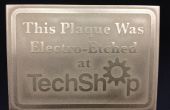 A Electro grabado una placa sólida de Metal