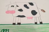 Cómo dibujar una vaca de dibujos animados