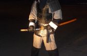 Cartulina Samurai armadura que parece auténtico