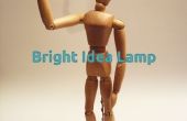 Hombre de la lámpara de Idea brillante