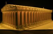 Partenón de Atenas al rey de la Pop-up tarjeta Kirigami Origamic Architecture plegable