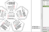 Calendario dodecaedro - 2 página - personalizable