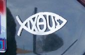 Auto parachoques emblema de cristiano 'Ichthus' (pescado)