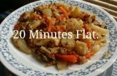 20 min caliente dulce pollo patatas y zanahorias