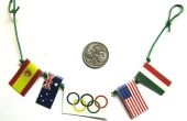 Tamaño de bolsillo olímpico del empavesado (banderas)