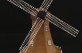 Edificio 3D impreso modelo de un molino de viento holandés (en escala 1: 100 o 1: 160)