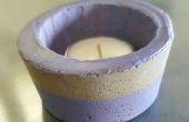 BRICOLAJE velas concreto púrpura