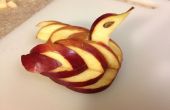Cómo hacer un cisne de manzana