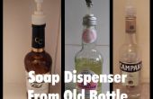 Jabón de dispensador de antigua botella