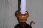 Parte 3 corta vuelta palillo de la vela de chatarra y madera recuperada. 