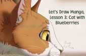 Dibujar un gato con arándanos (vamos a dibujar manga Lección 3)