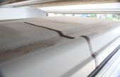 Reparación de grietas grandes en el techo de Eurovan