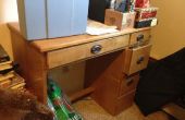 Refurnish Old Desk Into Vanity