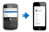 Cómo transferir contactos de BlackBerry vieja a iPhone