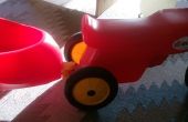 Mejora de juguete de los niños, patada bicicleta + remolque abierto