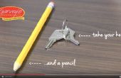 Cómo usar un lápiz para abrir una cerradura de llave pegajosa