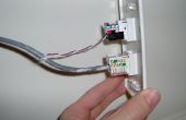 Hackear tu casa: atropellar existente cable Cat-5 ethernet y teléfono