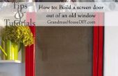Cómo construir una puerta de pantalla de una ventana vieja