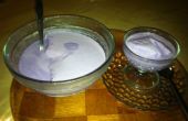 Púrpura de helado de coco