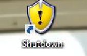 Cómo hacer un acceso directo de Shutodown de escritorio