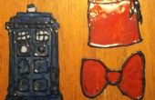 TARDIS y Fez / arco corbata se aferra ventana