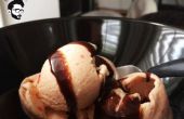 Blanco Chocolate helado de fresa