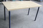 Tubo pata DIY mesa - construir de cualquier madera mesa