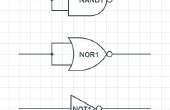 Usar un NAND o NOR gate como un no