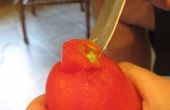 Cómo pelar y un tomate de la base