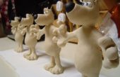 Hacer un ejército de Gromit (animación con plastilina moldes)