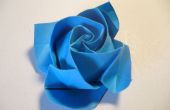 Origami Rosa en flor